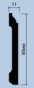Заказать Напольный плинтус 80х11 мм Hiwood B80C 2 м