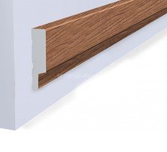 Финишный молдинг Hiwood LF124A BR396 под дерево 42х12 мм 2,7 м