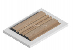 Отделочная панель стеновая HiWood LV121 BR417 12х120 мм под дерево 2,7 м