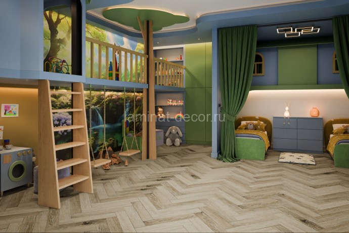 Заказать Кварцвиниловая плитка Damy Floor London LVT Честер 200415EL-01-LVT 590х118х2.5 мм 46 шт-3.2 м2 43 класс 