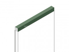 Декоративный молдинг для стен и потолков 12х12 мм HiWood D12V1 GN81 цвет под дерево 2.7м