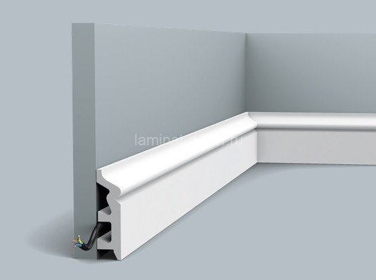 Заказать Напольный плинтус с кабель-каналом Orac Decor Duropolymer SX122 2 м 