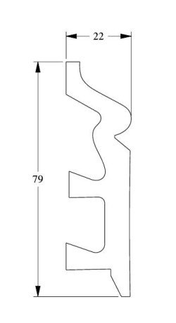 Заказать Напольный плинтус с кабель-каналом Orac Decor Duropolymer SX122 2 м 