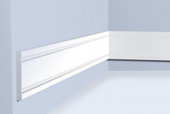 Молдинг 100х9 мм Hiwood W1010 белый 2 м