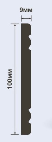 Заказать Молдинг 100х9 мм Hiwood W1010 белый 2 м 