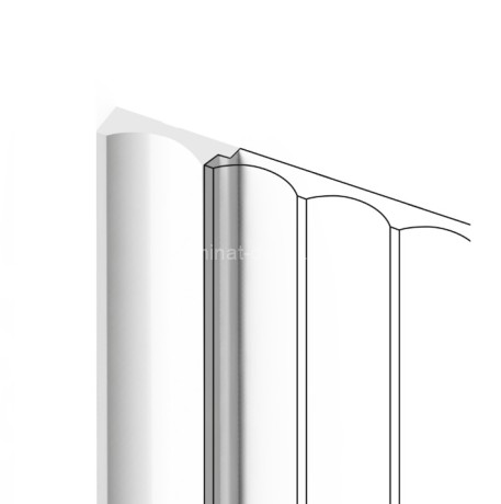 Заказать Финишный молдинг для стеновых панелей HiWood LF139A NP 12х32 мм белый 2,7 м 