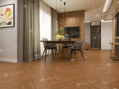 Каменно-полимерный ламинат SPC Alpine Floor Light Parquet ECO 13-32 Дуб Селена замок 4V-Groove фаска 600х125х4 мм 43 класс упаковка 1.95 м2 16 кг