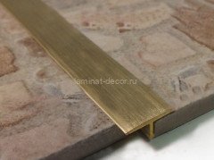 Латунный Т-профиль 13 ЛПТ-13 браш 2,7 м