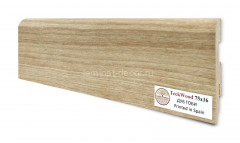 Напольный плинтус МДФ Teckwood цветной Дуб Гоби 75х16х2150 мм