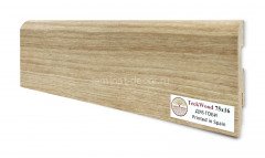Напольный плинтус МДФ Teckwood цветной Дуб Гоби 75х16х2150 мм