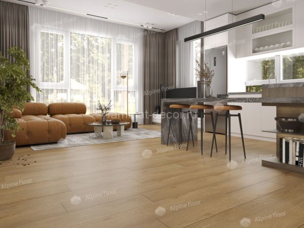Заказать Каменно-полимерный ламинат SPC Alpine Floor Classic Light ECO 173-66 MC Клен Классический замок микро фаска 1220х183х3.5 мм 34 класс упаковка 2.23 м2 16.5 кг 