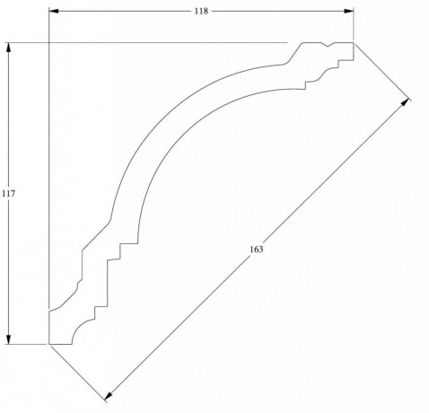 Заказать Потолочный плинтус Orac Decor Duropolymer CX107 2 м 