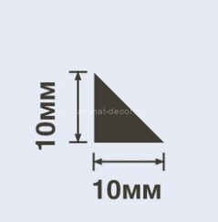 Заказать Молдинг 10х10 мм Hiwood TR10 белый 2 м 