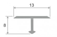 Латунный Т-профиль 13 ЛПТ-13 старая бронза 2,7 м