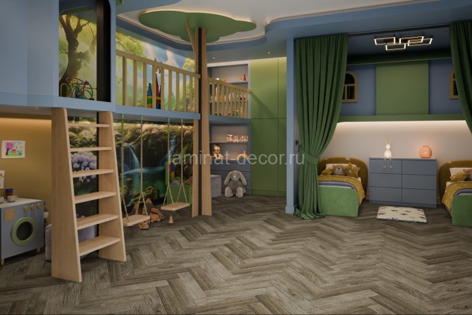 Заказать Кварцвиниловая плитка Damy Floor London LVT Оксфорд 200410EL-12-LVT 590х118х2.5 мм 46 шт-3.2 м2 43 класс 