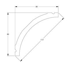 Потолочный плинтус гибкий Orac Decor Purotouch Flex C240F 2 м