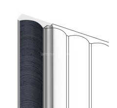 Финишный молдинг для стеновых панелей HiWood LF139A BU20 12х32 мм под дерево 2,7 м