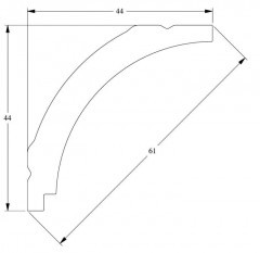 Потолочный плинтус Orac Decor Duropolymer CX109 2 м