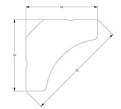 Потолочный плинтус гибкий Orac Decor Purotouch Flex C250F 2 м