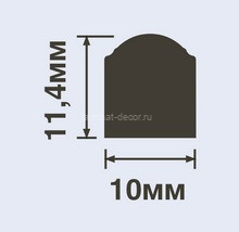 Заказать Молдинг 12х10 мм Hiwood D10 белый 2 м