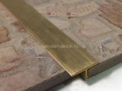 Латунный Т-профиль 18 ЛПТ-18 браш 2,7 м