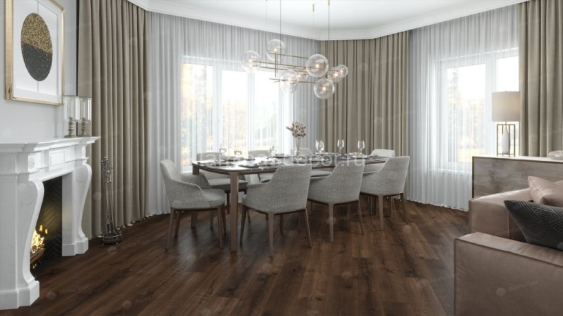 Заказать Каменно-полимерный ламинат SPC Alpine Floor Real Wood ECO 2-2 Дуб Мокка замок 4V-Groove фаска 1220х183х6 мм 43 класс упаковка 2.23 м2 18 кг 