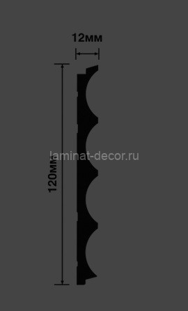 Заказать Стеновая панель 120х12 мм Hiwood LV139 BU27 зеленый 2,7м 