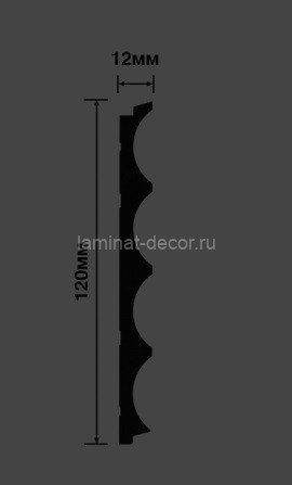 Заказать Стеновая панель 120х12 мм Hiwood LV139 BU27 зеленый 2,7м 