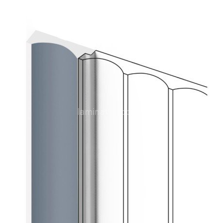 Заказать Финишный молдинг для стеновых панелей HiWood LF139A BU29 12х32 мм серый 2,7 м 