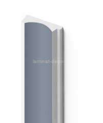 Финишный молдинг для стеновых панелей HiWood LF139A BU29 12х32 мм серый 2,7 м