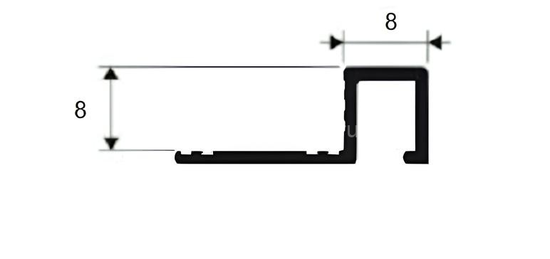 Заказать Латунный П-профиль закладной 8х8 мм Progress PRFOL 08 латунь полированная 2,7 м