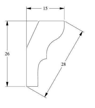 Заказать Потолочный плинтус Orac Decor Duropolymer CX111 2 м 
