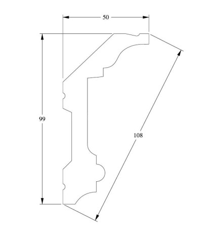 Заказать Потолочный плинтус гибкий Orac Decor Purotouch Flex C321F 2 м 