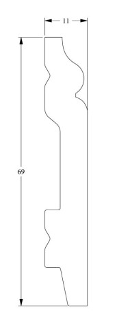 Заказать Напольный плинтус с кабель-каналом Orac Decor Duropolymer SX165 2 м 
