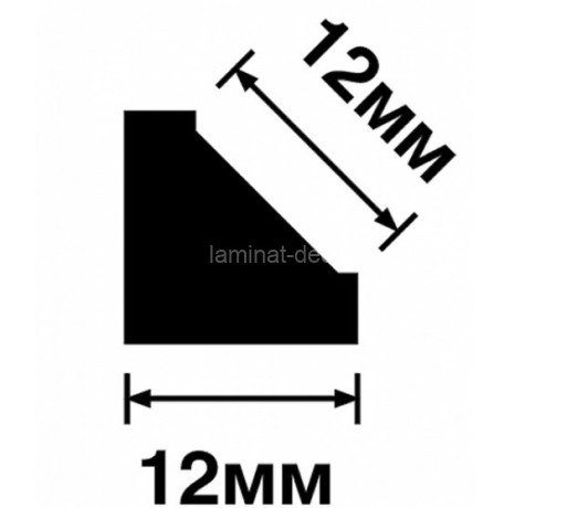 Заказать Молдинг 12х12 мм Hiwood D12V2 белый 2,7м 