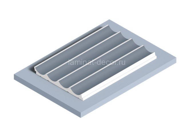 Заказать Стеновая панель 120х12 мм Hiwood LV139 BU29 серый 2,7м 