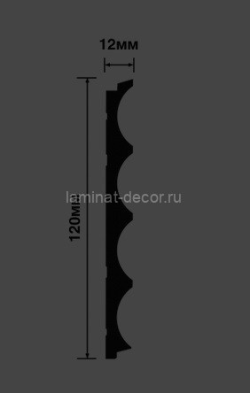 Заказать Стеновая панель 120х12 мм Hiwood LV139 BU29 серый 2,7м 