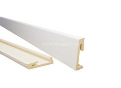 Плинтус для пола ПВХ 60 мм SALAG ALPHA Bialy AP61U1 белый 2.2 м