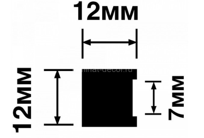 Заказать Молдинг 12х12 мм Hiwood MD12V1 белый 2,7м 