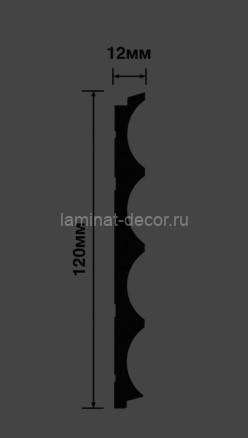 Заказать Стеновая панель 120х12 мм Hiwood LV139 G365 бежевый 2,7м