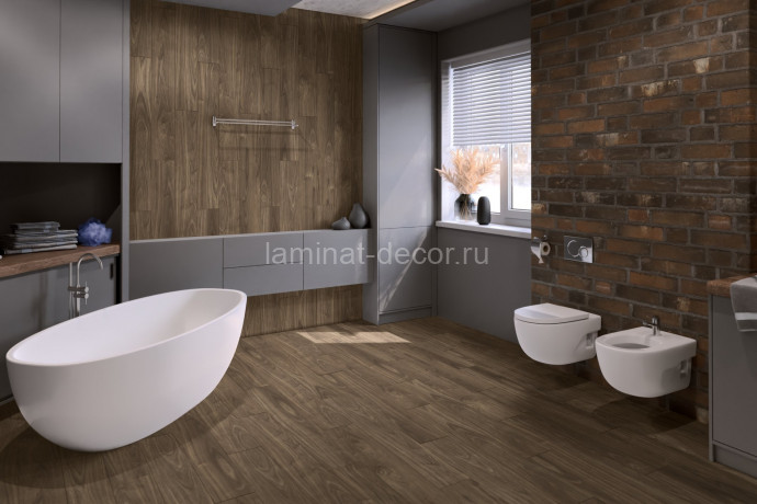 Заказать Кварцвиниловая плитка Damy Floor Family LVT Орех Американский 0036-3 - LVT 1227х187х2.5 мм 18 шт-4.13 м2 43 класс 
