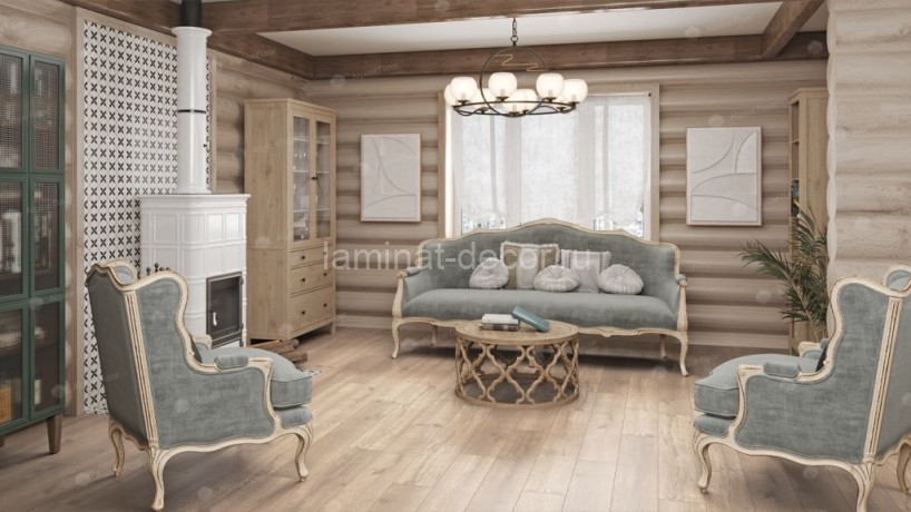 Заказать Каменно-полимерный ламинат SPC Alpine Floor Real Wood ECO 2-5 Дуб Натуральный замок 4V-Groove фаска 1220х183х6 мм 43 класс упаковка 2.23 м2 18 кг 