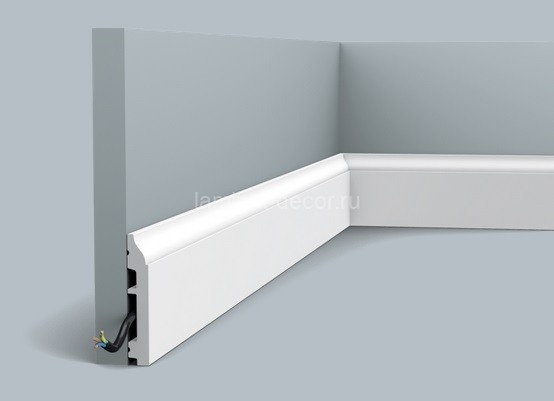 Заказать Напольный плинтус с кабель-каналом Orac Decor Duropolymer SX172 2 м 