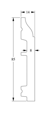 Заказать Напольный плинтус с кабель-каналом Orac Decor Duropolymer SX172 2 м 