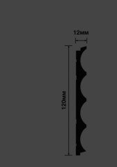 Стеновая панель 120х12 мм Hiwood LV139 GN69 зеленый 2,7м
