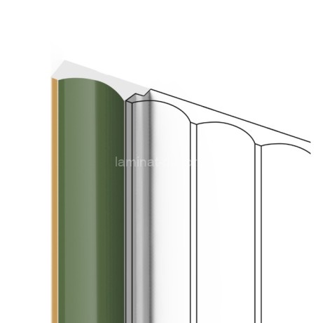 Заказать Финишный молдинг для стеновых панелей HiWood LF139A GN81G 12х32 мм зеленый 2,7 м 