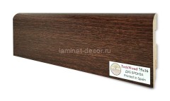 Напольный плинтус МДФ Teckwood цветной Дуб Бронза 75х16х2150 мм