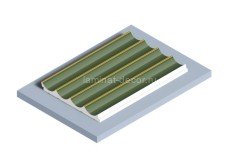 Стеновая панель 120х12 мм Hiwood LV139 GN81G зеленый 2,7м