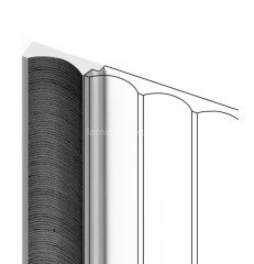 Финишный молдинг для стеновых панелей HiWood LF139A GR26 12х32 мм под дерево 2,7 м